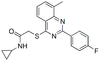 Acetamide, n-cyclopropyl-2-[[2-(4-fluorophenyl)-8-methyl-4-quinazolinyl]thio]-(9ci) Structure,606132-87-0Structure