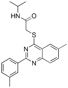 (9ci)-n-(1-甲基乙基)-2-[[6-甲基-2-(3-甲基苯基)-4-喹唑啉]硫代]-乙酰胺結(jié)構(gòu)式_606134-52-5結(jié)構(gòu)式