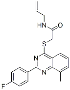 Acetamide, 2-[[2-(4-fluorophenyl)-8-methyl-4-quinazolinyl]thio]-n-2-propenyl-(9ci) Structure,606134-55-8Structure