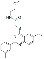 (9ci)-2-[[6-乙基-2-(3-甲基苯基)-4-喹唑啉]硫代]-n-(2-甲氧基乙基)-乙酰胺結(jié)構(gòu)式_606134-64-9結(jié)構(gòu)式