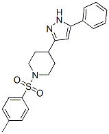 Piperidine, 1-[(4-methylphenyl)sulfonyl]-4-(5-phenyl-1h-pyrazol-3-yl)-(9ci) Structure,606134-93-4Structure