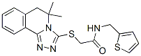 (9ci)-2-[(5,6-二氫-5,5-二甲基-1,2,4-噻唑并[3,4-a]異喹啉-3-基)硫代]-n-(2-噻吩甲基)-乙酰胺結構式_606135-30-2結構式