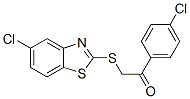 Ethanone, 2-[(5-chloro-2-benzothiazolyl)thio]-1-(4-chlorophenyl)-(9ci) Structure,606136-38-3Structure