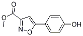 5-(4-Hydroxyphenyl)-3-isoxazolecarboxylic acid methyl ester Structure,60640-71-3Structure