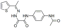 Acetic acid, [[4-(acetylamino)phenyl]amino]oxo-, [1-(2-thienyl)ethylidene]hydrazide (9ci) Structure,606483-40-3Structure