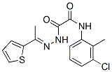 Acetic acid, [(3-chloro-2-methylphenyl)amino]oxo-, [1-(2-thienyl)ethylidene]hydrazide (9ci) Structure,606484-27-9Structure