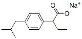 2-(4-異丁基苯基)丁酸鈉結構式_60682-24-8結構式