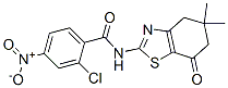 (9ci)-2-氯-4-硝基-n-(4,5,6,7-四氫-5,5-二甲基-7-氧代-2-苯并噻唑)-苯甲酰胺結(jié)構(gòu)式_606922-59-2結(jié)構(gòu)式