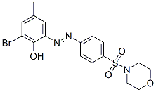 Morpholine, 4-[[4-[(3-bromo-2-hydroxy-5-methylphenyl)azo]phenyl]sulfonyl]-(9ci) Structure,606923-38-0Structure