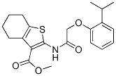 (9ci)-4,5,6,7-四氫-2-[[[2-(1-甲基乙基)苯氧基]乙?；鵠氨基]-苯并[b]噻吩-3-羧酸甲酯結(jié)構(gòu)式_606923-47-1結(jié)構(gòu)式
