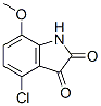 4-Chloro-7-methoxyisatin Structure,60706-07-2Structure