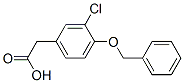 [3-Chloro-4-(phenylmethoxy)phenyl]aceticacid Structure,60736-70-1Structure