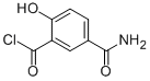 Benzoyl chloride,5-(aminocarbonyl)-2-hydroxy-(9ci) Structure,60795-46-2Structure