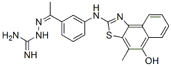 Hydrazinecarboximidamide, 2-[1-[3-[(5-hydroxy-4-methylnaphtho[1,2-d]thiazol-2-yl)amino]phenyl]ethylidene]- Structure,608126-75-6Structure