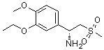 (R)-1-(3-ethoxy-4-methoxyphenyl)-2-(methylsulfonyl)ethylamine Structure,608142-27-4Structure