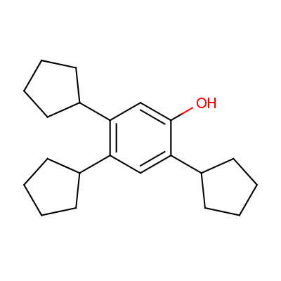 2,4,5-三環(huán)戊基苯酚結(jié)構(gòu)式_60834-64-2結(jié)構(gòu)式