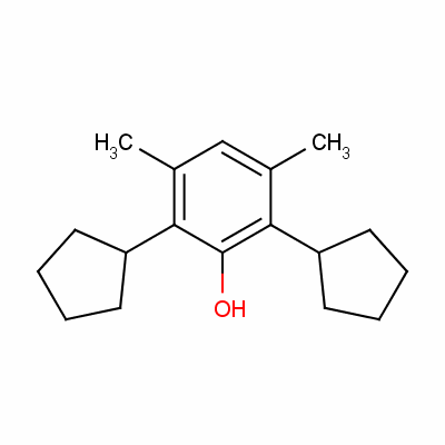 2,6-Dicyclopentyl-3,5-xylenol Structure,60834-84-6Structure