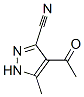 1H-pyrazole-3-carbonitrile,4-acetyl-5-methyl-(9ci) Structure,60858-43-7Structure