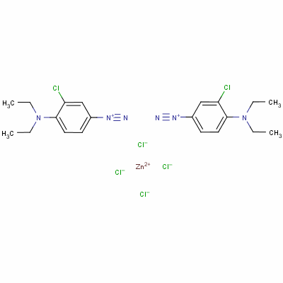 P-diazo-o-chloro-n n-diethylaniline zinc chloride Structure,60869-68-3Structure