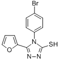 4-(4-Bromo-phenyl)-5-furan-2-yl-4h-[1,2,4]triazole-3-thiol Structure,60870-40-8Structure