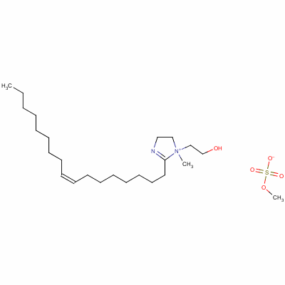 2-[(8Z)-8-heptadecen-1-yl]-1-(2-hydroxyethyl)-1-methyl-4,5-dihydro-1h-imidazol-1-ium methyl sulfate Structure,60875-26-5Structure