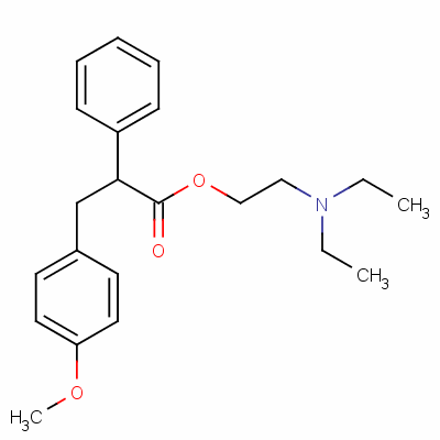 2-(Diethylamino)ethyl 3-(p-methoxyphenyl)-2-phenylpropionate Structure,60883-72-9Structure