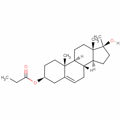 (3Beta,17beta)-17-hydroxy-17-methylandrost-5-ene-3-ol propionate Structure,60883-73-0Structure