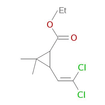 Ethyl cis-2-(2,2-dichlorovinyl)-3,3-dimethylcyclopropanecarboxylate Structure,60940-88-7Structure