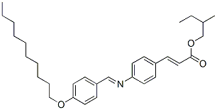 P-decyloxybenzylidene p-aminocinnamic acid l-2-methylbutyl ester Structure,60951-46-4Structure