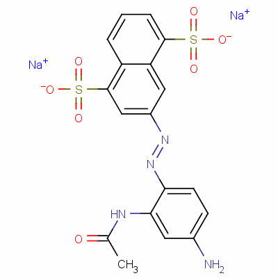 Disodium 3-[[2-(acetylamino)-4-aminophenyl ]azo]naphthalene-1,5-disulphonate Structure,60958-45-4Structure