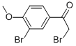 2-Bromo-1-(3-bromo-4-methoxyphenyl)ethanone Structure,6096-83-9Structure