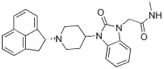 (R)-2-(3-(1-(1,2-dihydroacenaphthylen-1-yl)piperidin-4-yl)-2-oxo-2,3-dihydro-1h-benzo[d]imidazol-1-yl)-n-methylacetamide Structure,610323-32-5Structure