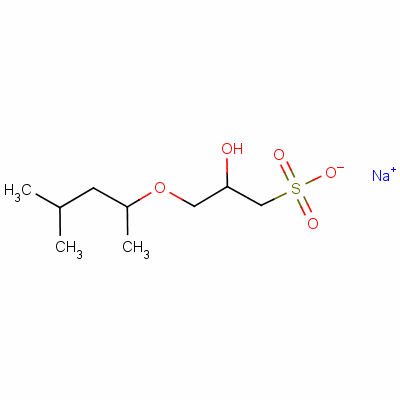 Sodium 3-(1,3-dimethylbutoxy)-2-hydroxypropanesulphonate Structure,61048-75-7Structure