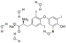 左旋甲狀腺素鈉五水合物結(jié)構(gòu)式_6106-07-6結(jié)構(gòu)式