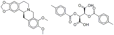 (S)-(-)-氫化小檗堿二-p-甲苯甲酰-D-酒石酸鹽結(jié)構(gòu)式_61065-22-3結(jié)構(gòu)式