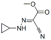 Acetic acid, cyano(cyclopropylhydrazono)-, methyl ester, (2z)-(9ci) Structure,610794-03-1Structure