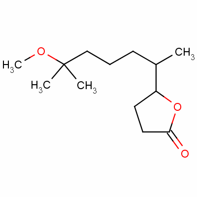 Dihydro-5-(5-methoxy-1,5-dimethylhexyl)furan-2(3h)-one Structure,61099-36-3Structure