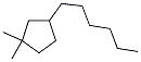 1,1-Dimethyl-3-hexylcyclopentane Structure,61142-65-2Structure