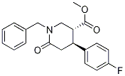 Trans 1-benzyl-4-(4-fluorophenyl)-6-oxopiperidine-3-carboxylic acid methyl ester Structure,612095-72-4Structure