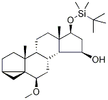 (3Beta,5alpha,6beta,15alpha,17beta)-17-tert-butyldimethylsilyloxy-6-methoxy-3,5-cycloandrostan-15-ol Structure,61252-35-5Structure