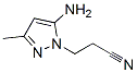 1H-Pyrazole-1-propanenitrile, 5-amino-3-methyl- Structure,61255-82-1Structure