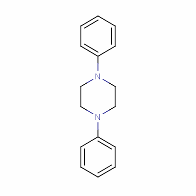 1,4-二苯基哌嗪結(jié)構(gòu)式_613-39-8結(jié)構(gòu)式