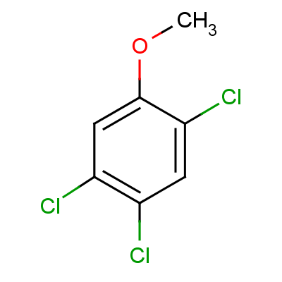 2,4,5-三氯苯甲醚結(jié)構(gòu)式_6130-75-2結(jié)構(gòu)式