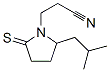 1-Pyrrolidinepropanenitrile,2-(2-methylpropyl)-5-thioxo- Structure,61309-22-6Structure