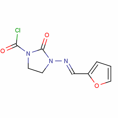 3-[(2-Furylmethylene)amino]-2-oxoimidazolidine-1-carbonyl chloride Structure,61336-91-2Structure