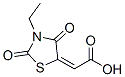 Acetic acid, (3-ethyl-2,4-dioxo-5-thiazolidinylidene)-(9ci) Structure,613656-84-1Structure