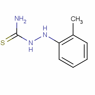 4-(2-甲基苯基)-3-氨基硫脲結(jié)構(gòu)式_614-10-8結(jié)構(gòu)式