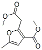 Methyl 2-(2-methoxy-2-oxoethyl)-5-methylfuran-3-carboxylate Structure,6141-59-9Structure