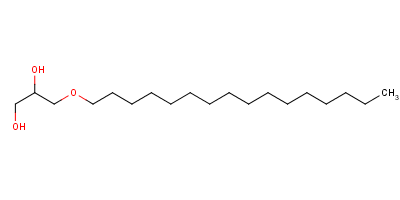 1-O-hexadecyl-rac-glycerol Structure,6145-69-3Structure