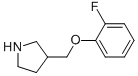 3-((2-Fluorophenoxy)methyl)pyrrolidine Structure,614731-17-8Structure